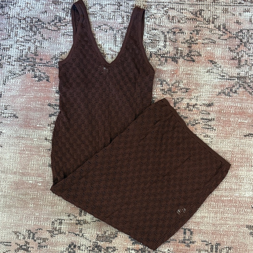 Lovers + Friends Brown Maxi Dress